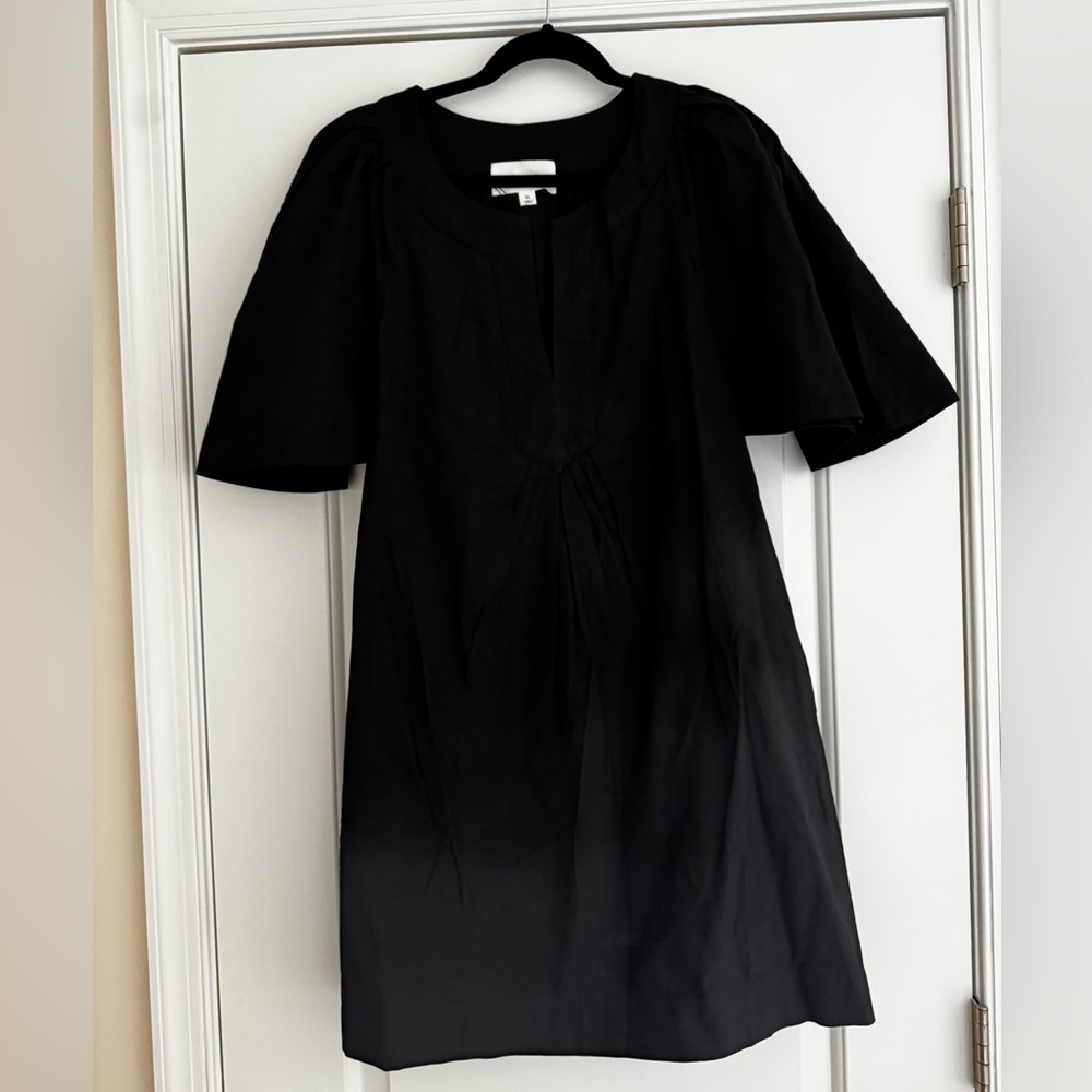 Pomander Place Black Short-Sleeve Midi Dress